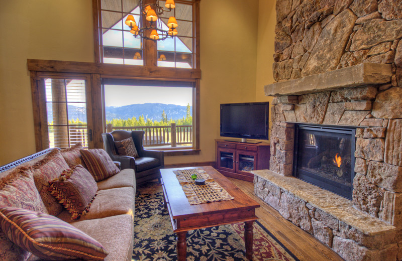 Rental living room at Big Sky Luxury Rentals.