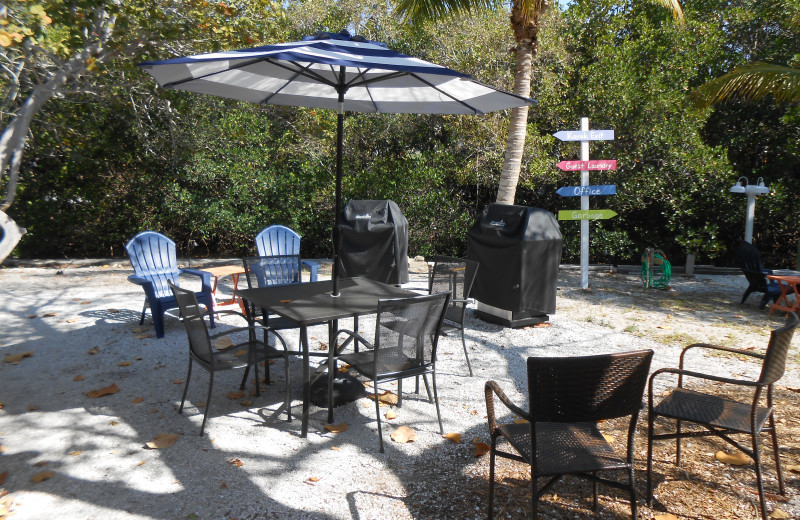 Patio at Sunshine Island Inn.