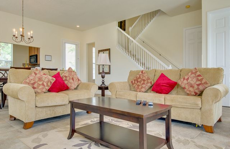 Rental living room at Luxury Reunion Rentals.