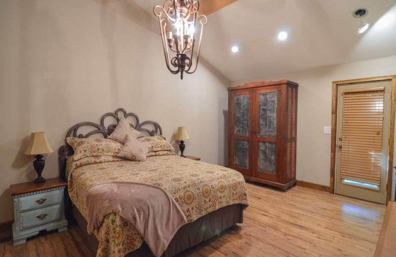 Rental bedroom at Little Bear Rentals.