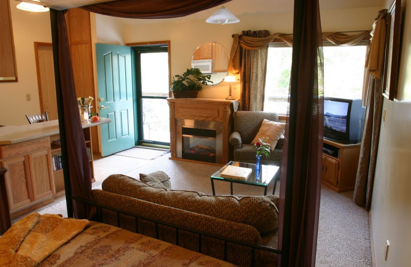 Guest room at Pearson's Pond Luxury Inn and Adventure Spa.