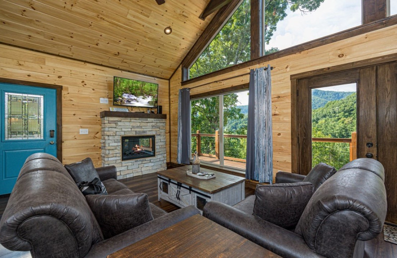 Rental living room at Eden Crest Vacation Rentals, Inc.