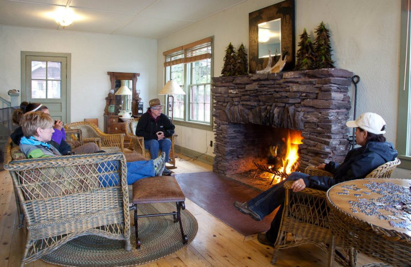 Interior view of Rock Harbor Lodge & Marina.