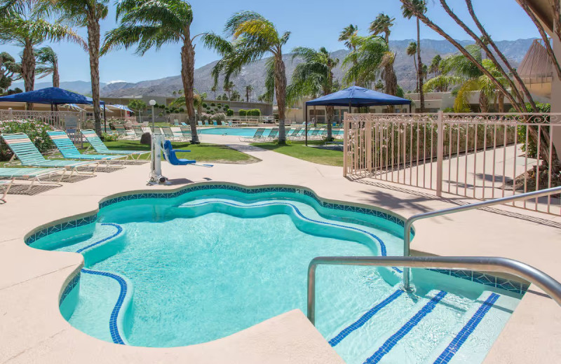 Outdoor pool at Days Inn Palm Springs.