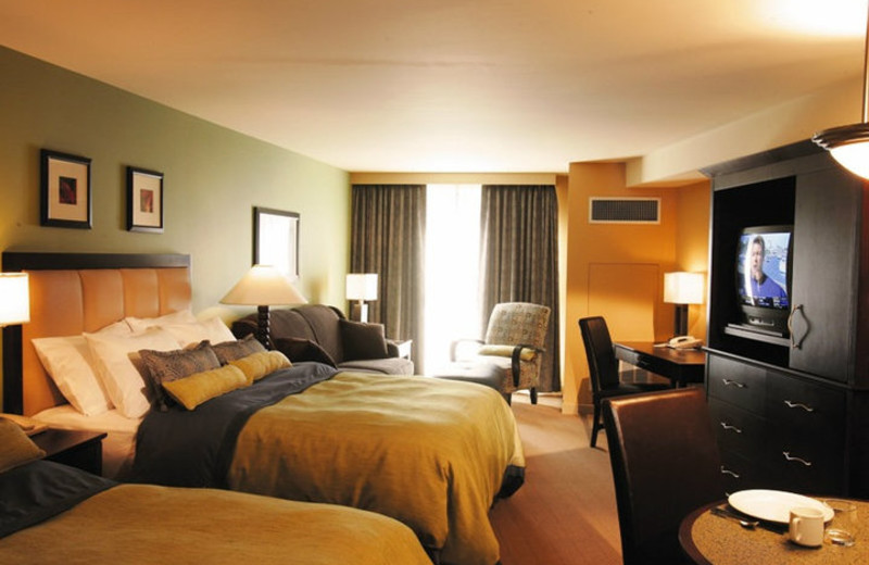 Guest bedroom at Crystal Lodge.