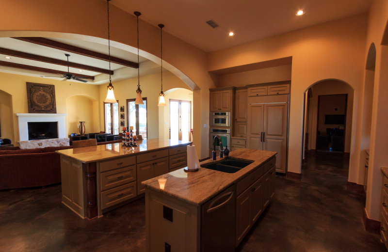 Rental kitchen at The Vineyard at Florence.