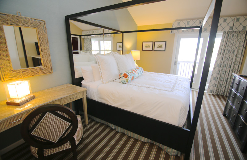 Guest bedroom at Ocean Edge Resort & Club on Cape Cod.