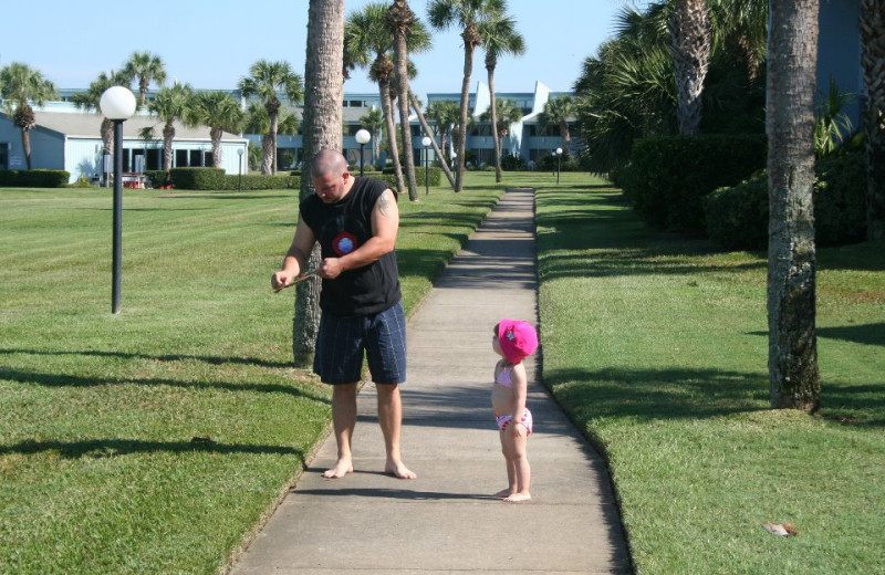Sidewalk at Sunnyside Beach & Tennis Resort.