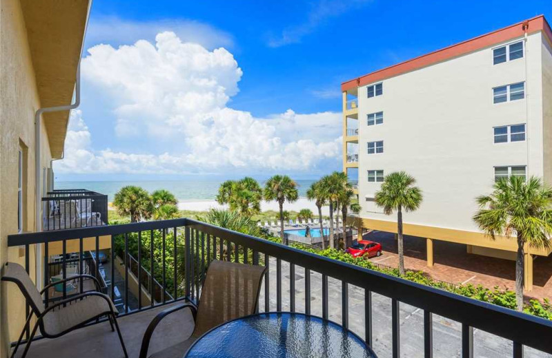 Rental balcony at Surf Song Resort Condominiums.