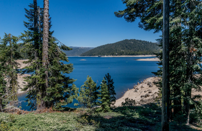 Lake view at Lakeshore Resort Huntington Lake.