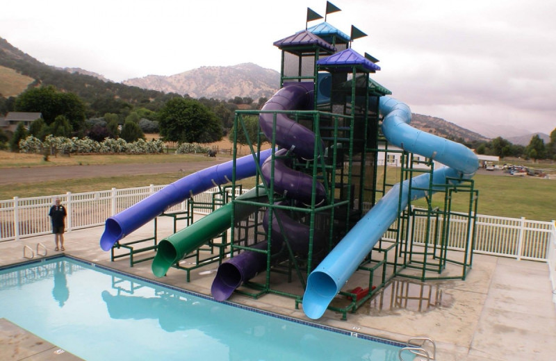 Water slides at Wonder Valley Ranch Resort.