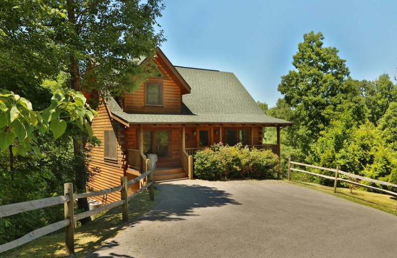 Cabin exterior at Little Valley Mountain Resort.