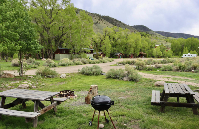 Exterior view of RV campground at Woods Landing.