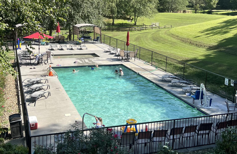 Outdoor pool at Little Valley Mountain Resort.