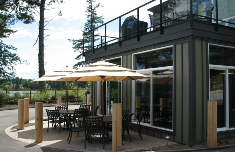 Exterior view of Sooke Harbour Resort & Marina.
