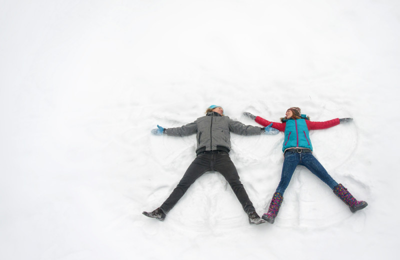 Couple at Elk Lake Wilderness Resort.