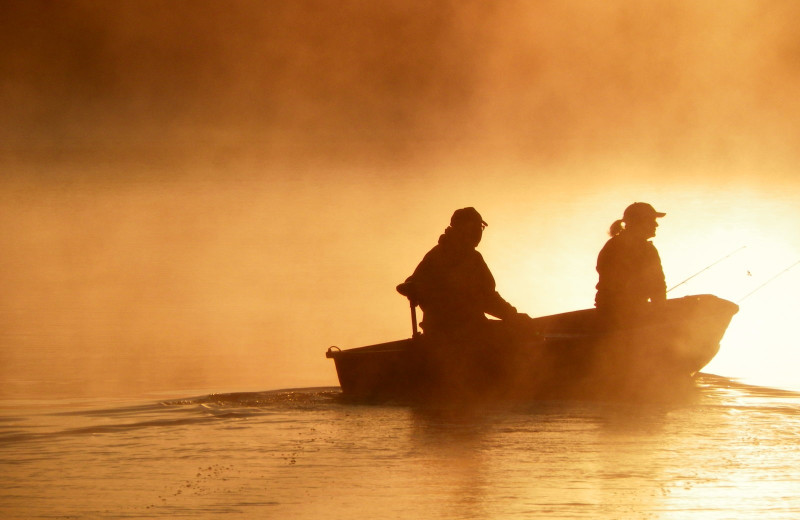 Fishing at Five Lakes Resort.