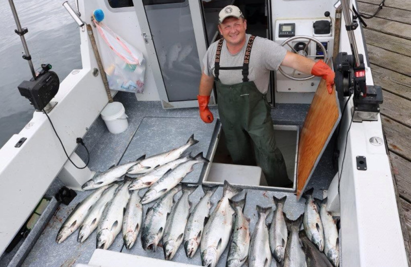 Fishing catch at Favorite Bay Lodge.