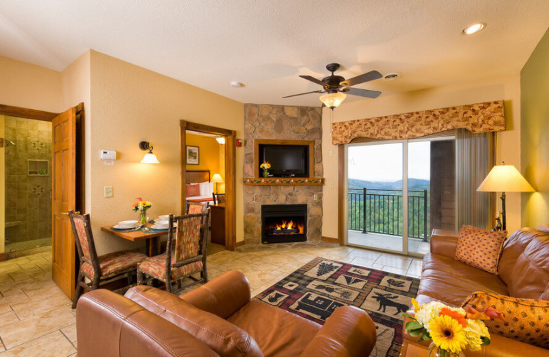 Guest living room at Westgate Smoky Mountain Resort & Spa.