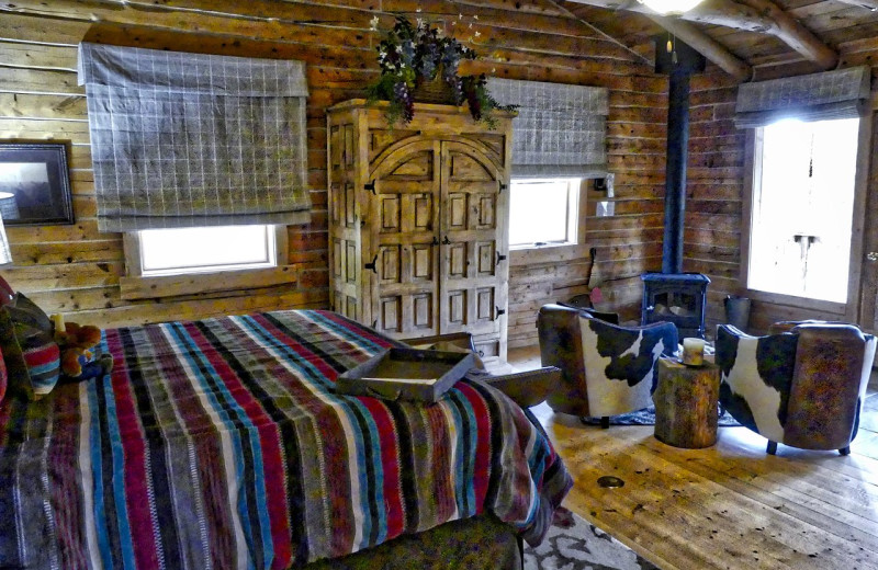 Guest room at Rawah Guest Ranch.