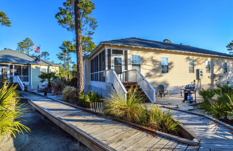 Rental exterior at Luna Beach Properties.