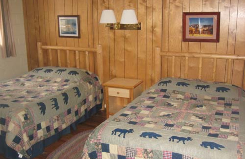 Cabin beds at Redwood Stanley Cabins.