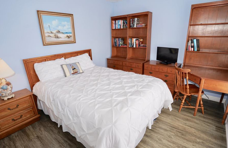 Rental bedroom at Beachball Properties.