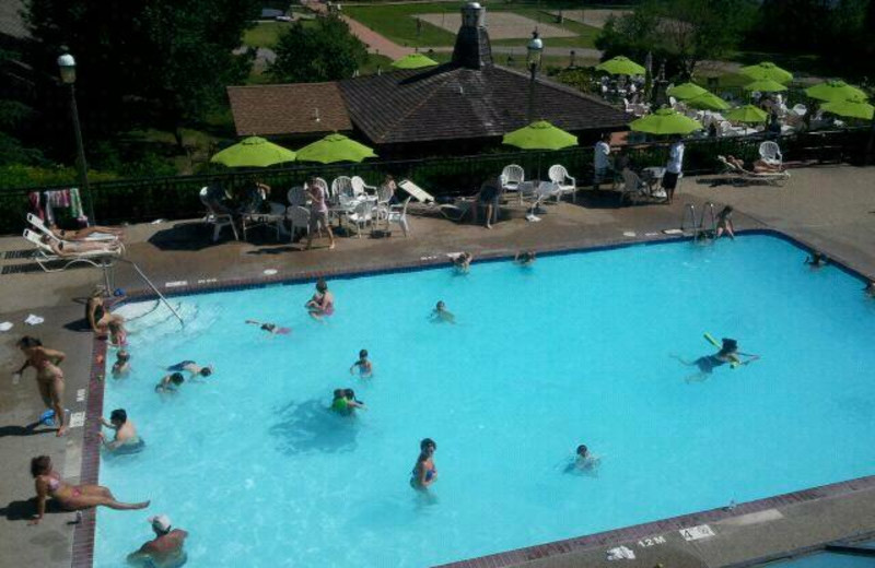 Outdoor swimming pool at Arrowwood Resort.