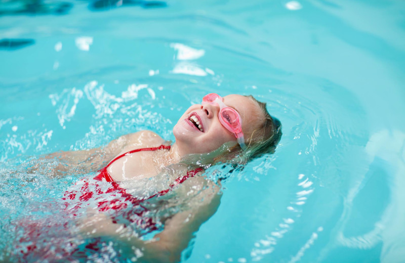 Swimming in pool at Holiday Inn Club Vacations South Beach Resort.