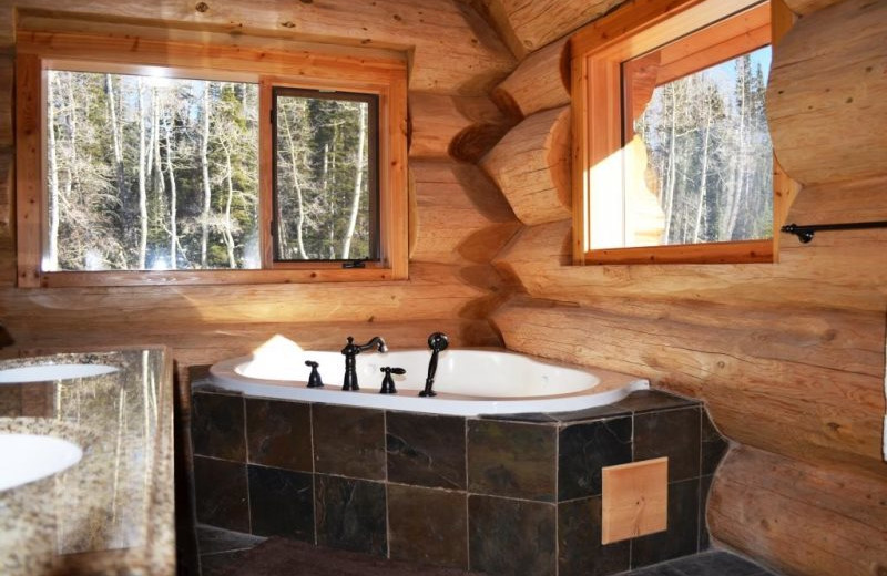 Master bathroom at Brian Head Vacation Rentals.