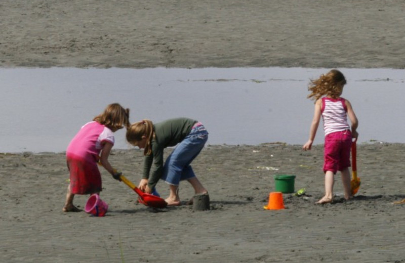 Playing on the beach at The Beach Club Resort.