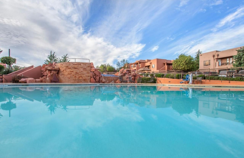 Outdoor pool at Sedona Summit Resort.