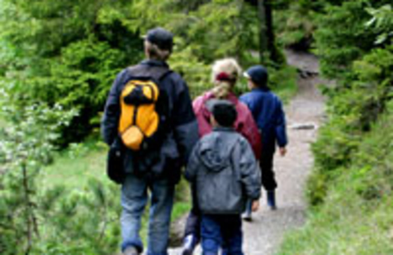 Hiking at Zippel Bay Resort.