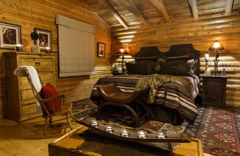 Guest room at Rawah Guest Ranch.