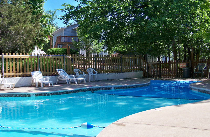Outdoor pool at Tribesman Resort.