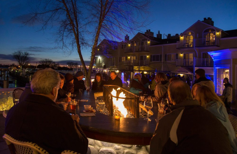 Bonfire at Saybrook Point Inn & Spa.