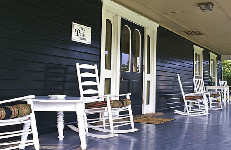 Porch view at The Pack House Inn.