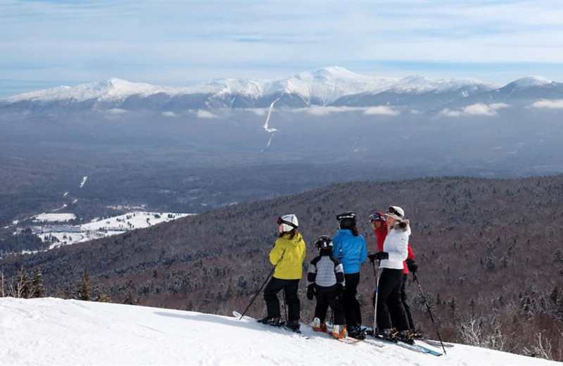 Skiing near Cathedral Ledge Resort.