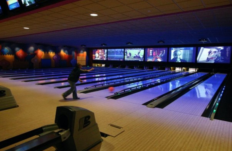 Bowling alley at Kalahari Waterpark Resort Convention Center.