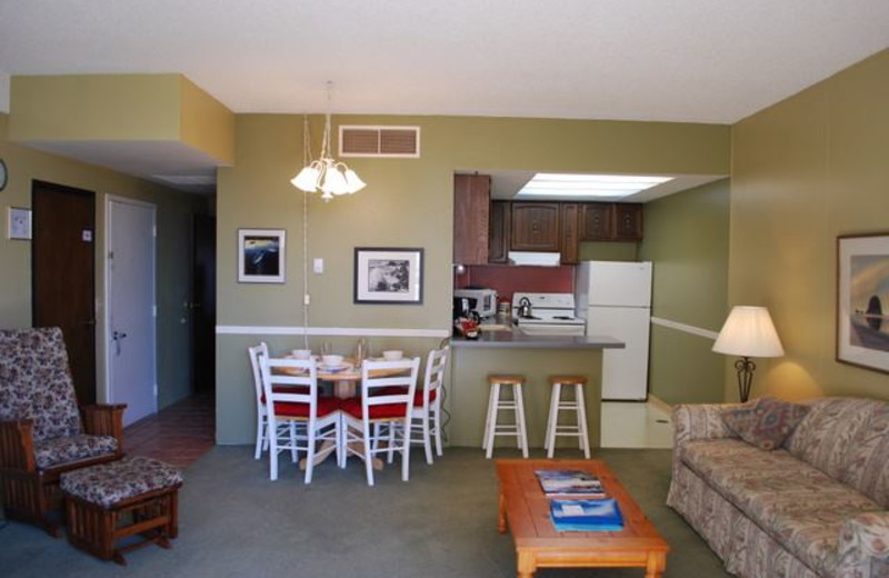 Condo interior at Sand & Sea Condominums.