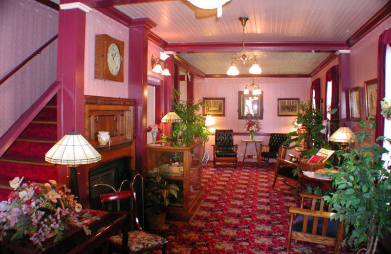 Lobby at Julian Gold Rush Hotel Bed and Breakfast.