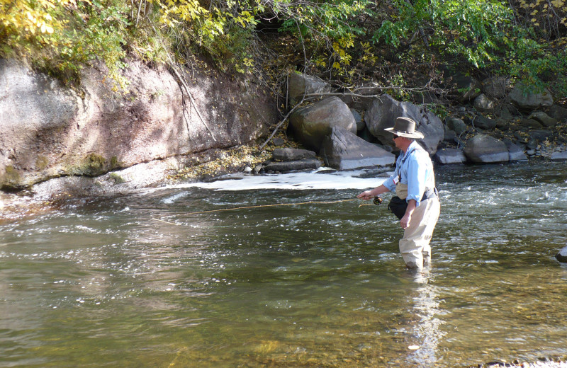 Fishing at  Sylvan Dale Guest Ranch.