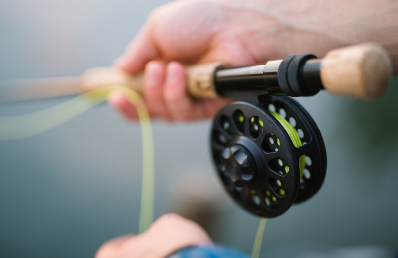 Fishing at Birchcliff Resort.