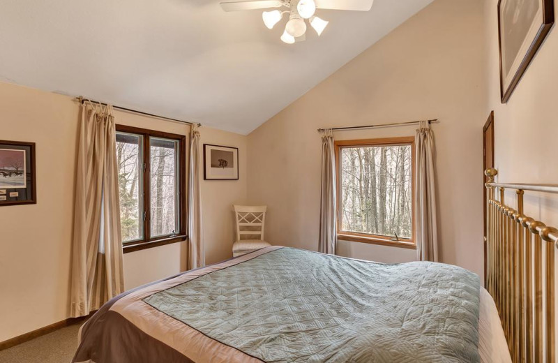 Rental bedroom at Killington Rental Associates.
