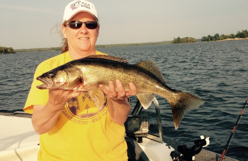 Fishing at Voyageur Park Lodge.