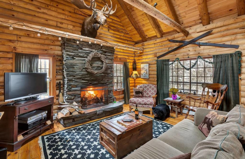 Rental living room at Killington Rental Associates.