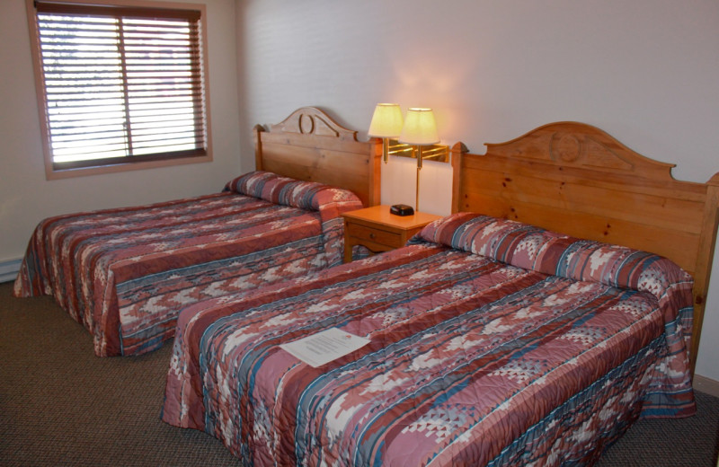 Guest room at Rock Creek Resort.