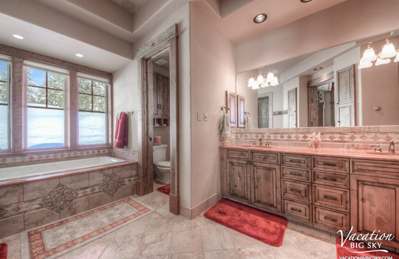 Rental bathroom at Big Sky Luxury Rentals.