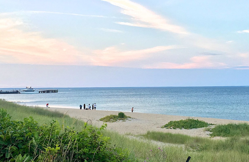 Beach at Pequot Hotel.