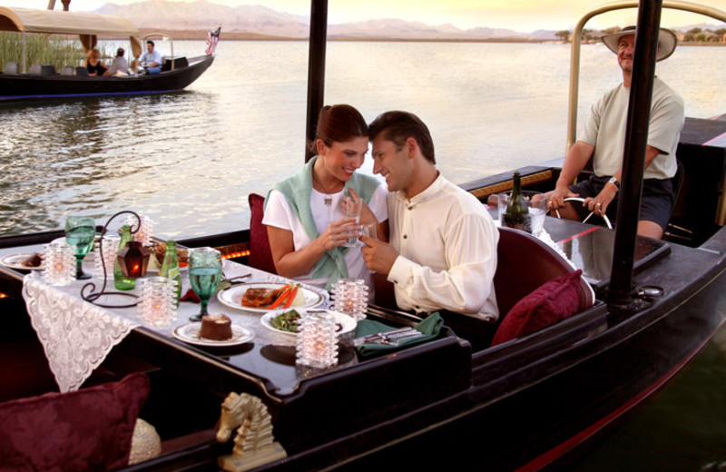 Romantic gondola at The Westin Lake Las Vegas Resort & Spa.